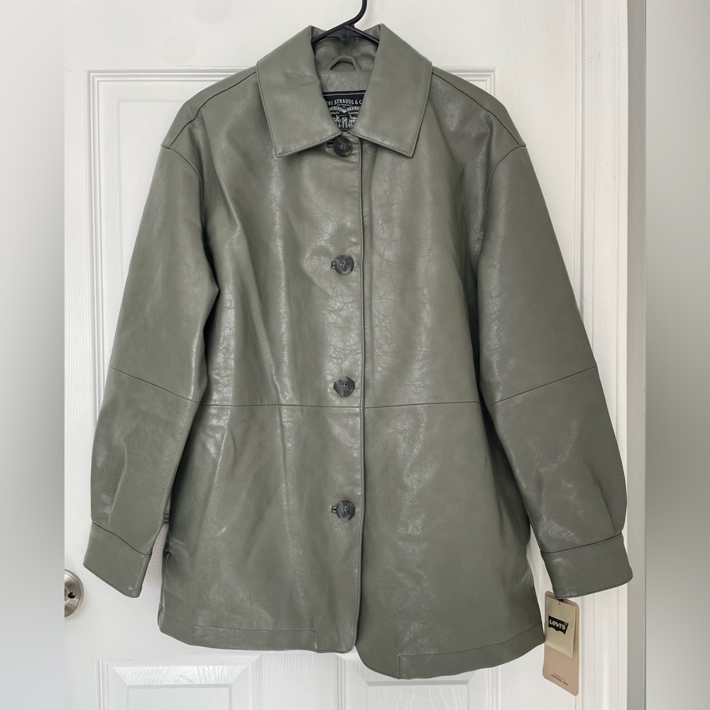 Levi's Faux Leather Jacket (S)
